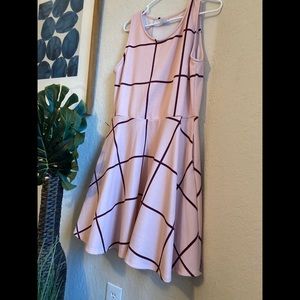 Light pink flare dress
